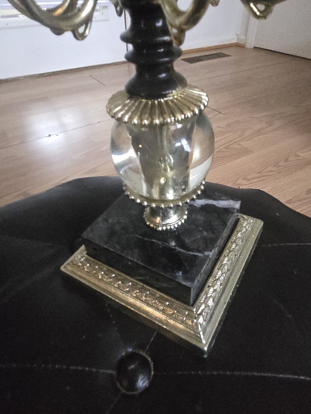 Brass Finish Multi-Arm Candelabra - Gold - Picture 3 of 3